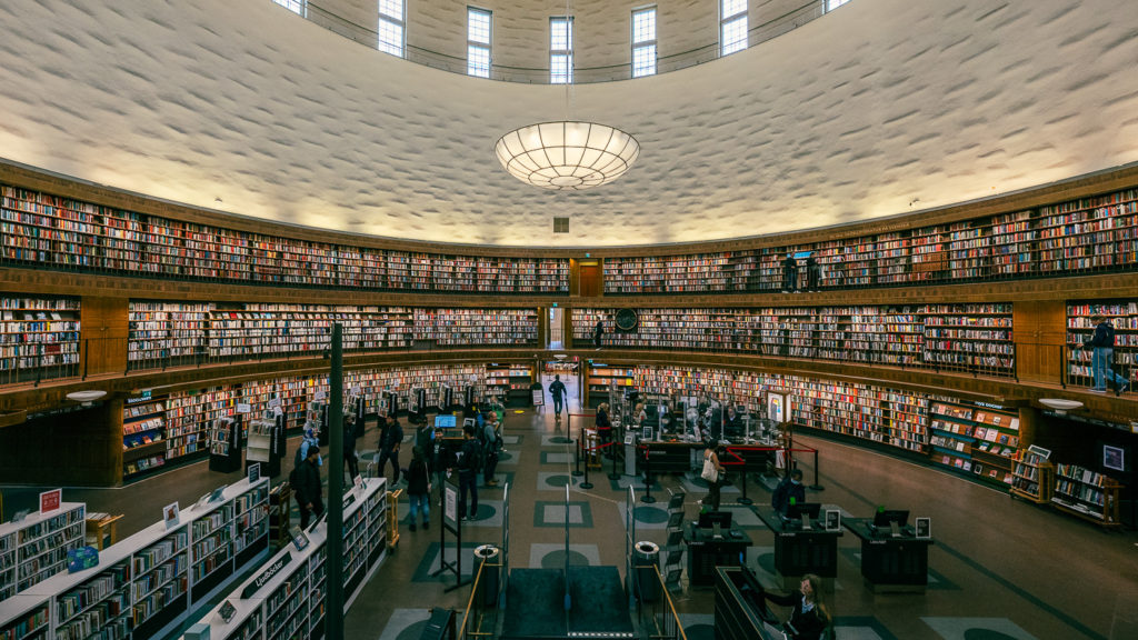 Die Stockholmer Bibliothek, architektonisch definitiv sehenswert!
