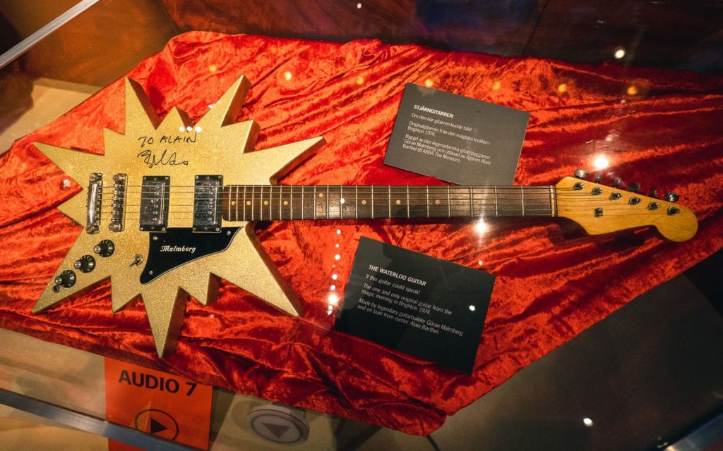 Gitarre im ABBA Museum Stockholm