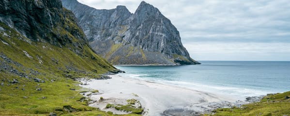 Kvalvika Beach Lofoten Wanderung