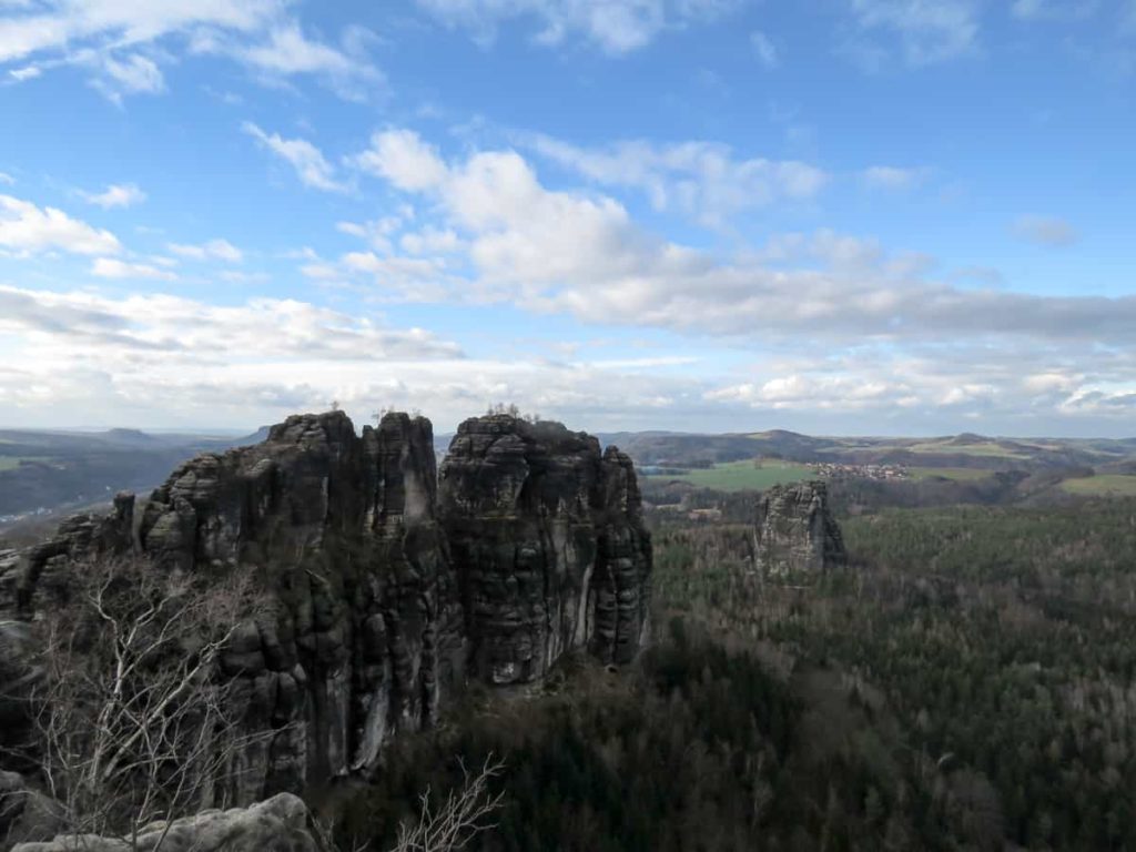 Tipps zum Wandern in der Sächsischen Schweiz 2 Blick von den Schrammsteinen über das Elbsandsteingebirge