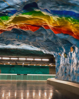 Stockholm U-Bahn Kunst Tcentralen