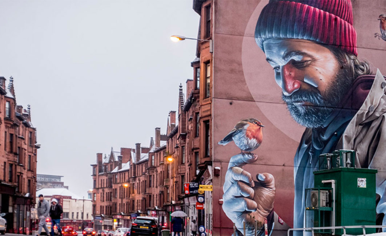 Großbritannien Street Art Glasgow