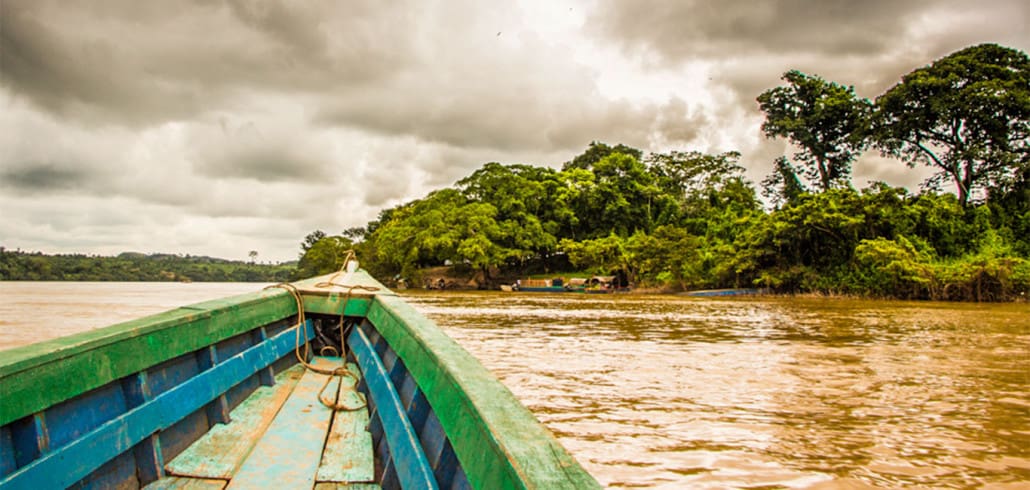 Über Grenze von Guatemala nach Mexiko