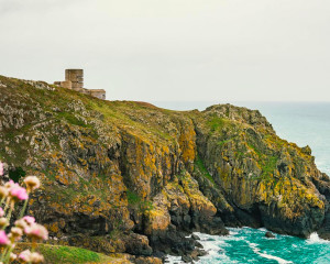 Insel Guernsey Leuchtturm