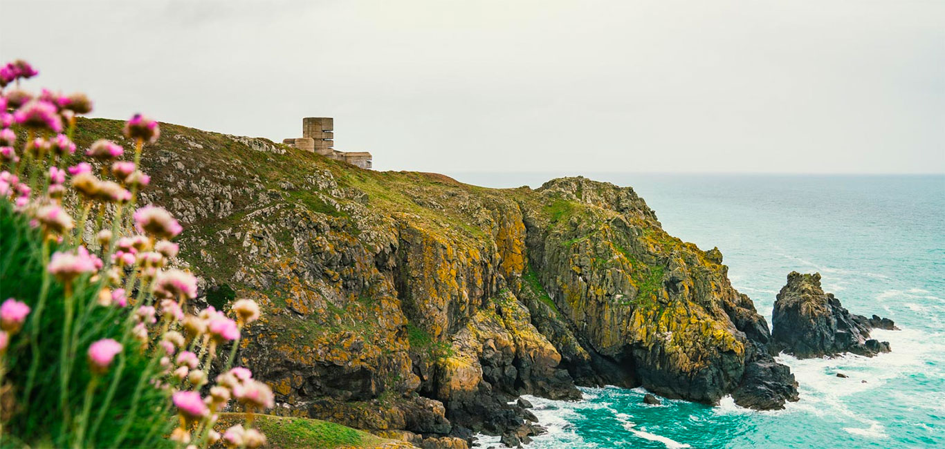 Insel Guernsey Leuchtturm
