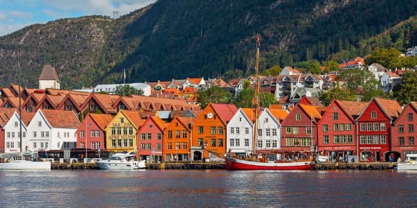 Brygge Bergen Norwegen
