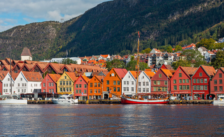 Brygge Bergen Norwegen