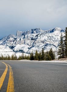 Icefields Parkway Kanada Winter