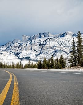 Icefields Parkway Kanada Winter