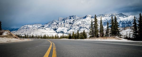 Icefields Parkway Kanada Winter