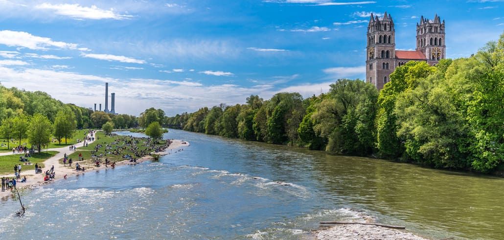 München Sommer Isar Reiseblog