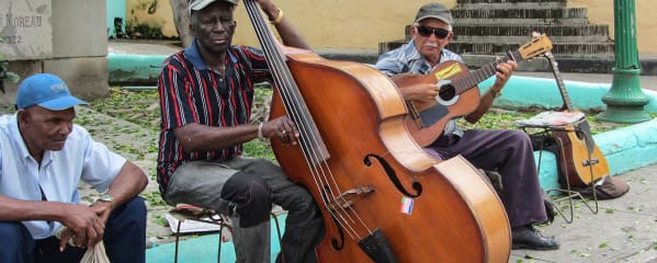 Straßenmusiker in Santiago de Cuba (Kuba)