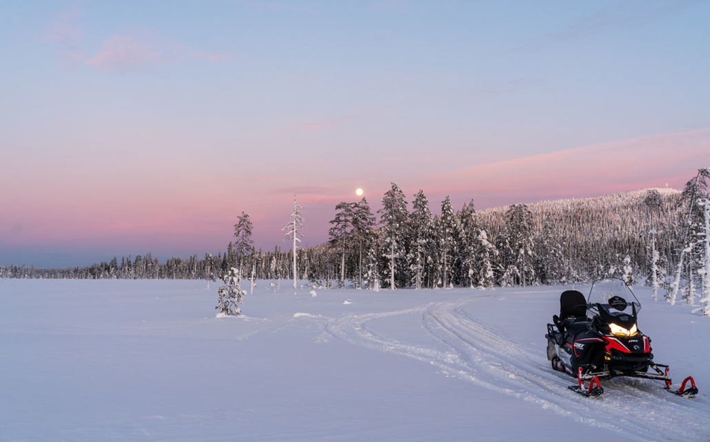 Iso Syöte Finnland im Winter 