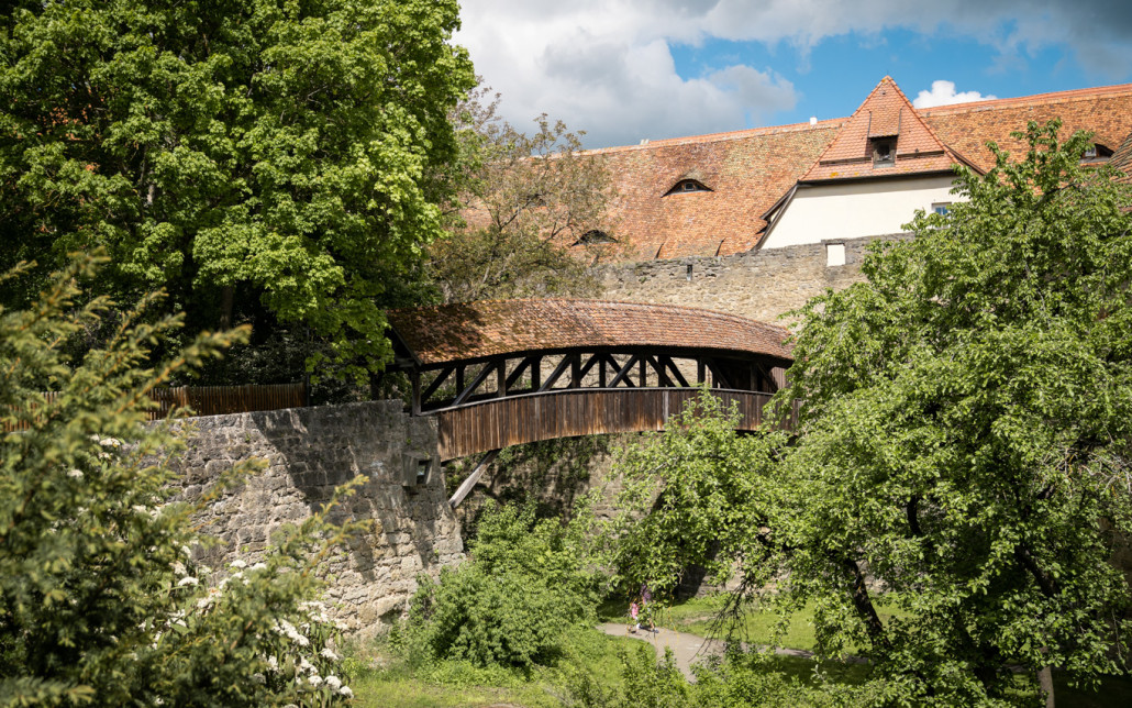 Gedeckte Brücke an der Spitalbastei, Rothenburg ob der Tauber