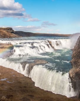 Gulfoss Wasserfall am Golden Circle in Island