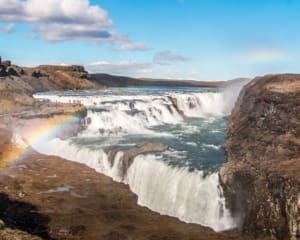 Gulfoss Wasserfall am Golden Circle in Island