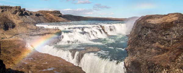 Gulfoss Wasserfall am Golden Circle in Island