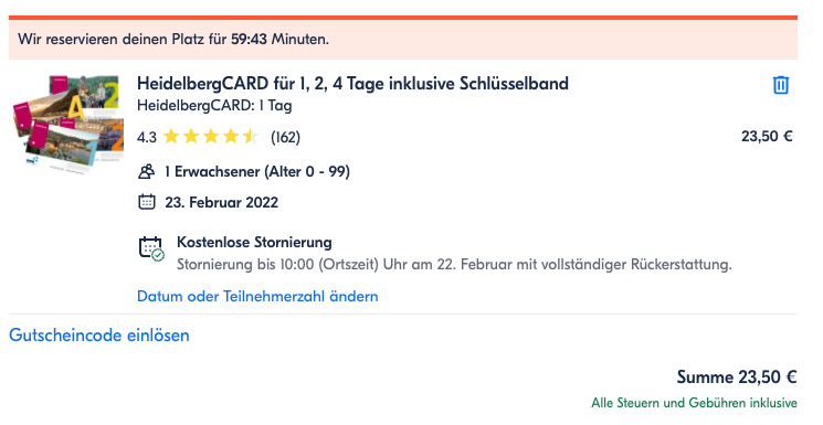 Erfahrungen: Heidelberg Card Kaufen – Lohnt Sich Die City Karte? 4 4 - Viel-Unterwegs.de