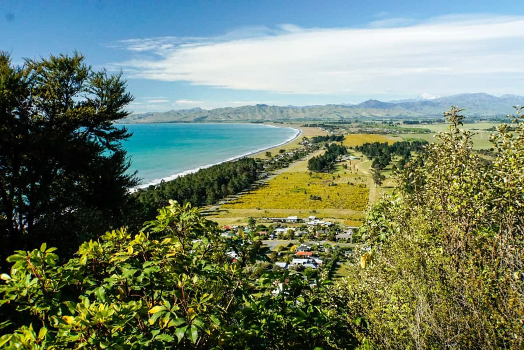 Ausblick Anfahrt zur Whites Bay