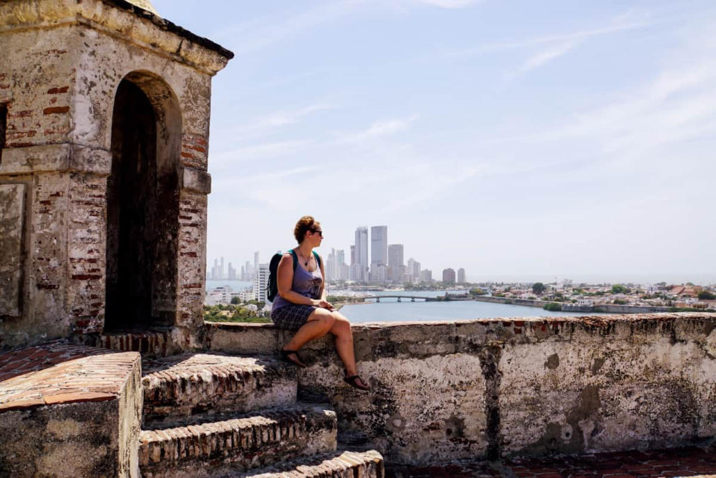 Ausblick auf Cartagena von der Festung San Felipe aus