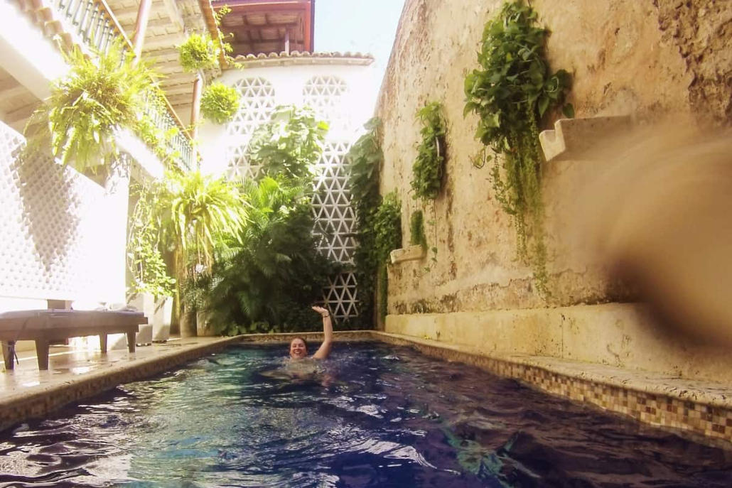 Pool im Hotel Casa Pizarro