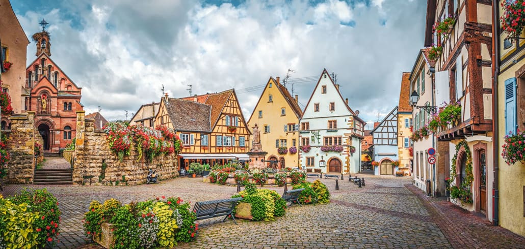 Schönste Kleinstädte Europa Eguisheim Elsass