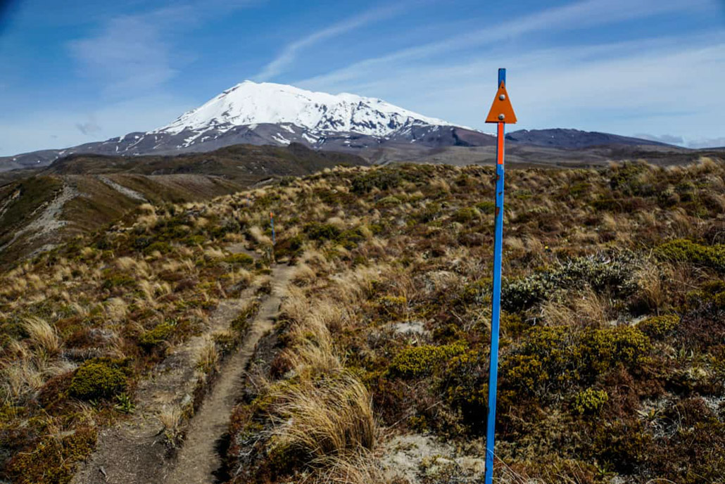 Wanderweg Markierung Tongariro Nationalpark