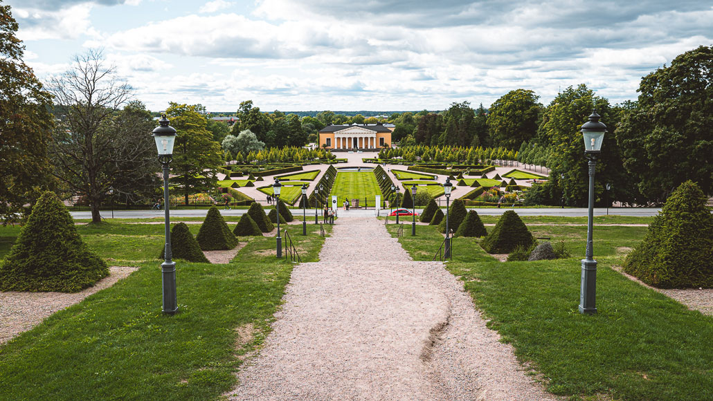 Schlossgarten in Uppsala