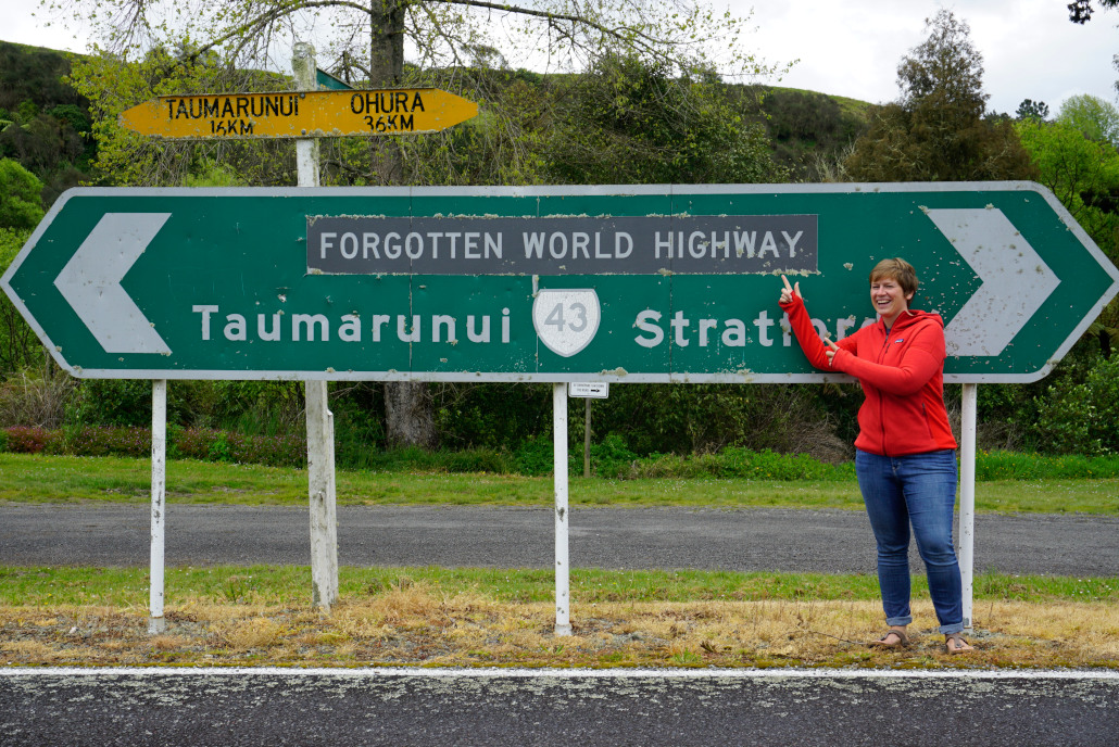 Lost Highway Schild in Neuseeland