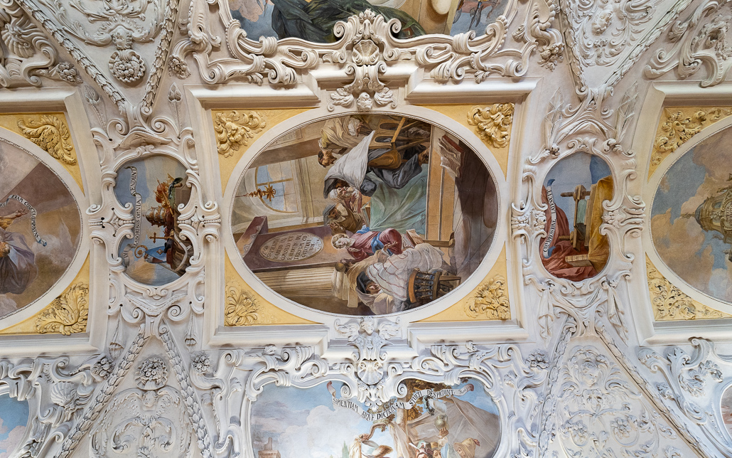 Prag Sehenswürdigkeit Kloster Strahov Decke