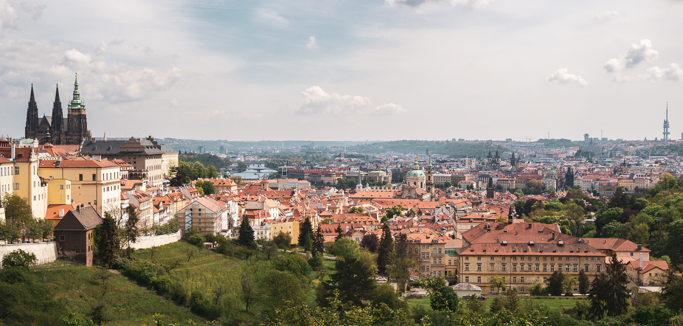Prag Aussicht Hradschin Hügel