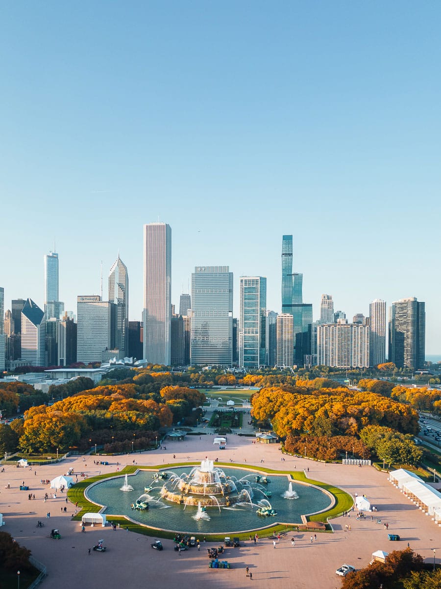 Chicago Buckingham Fountain Skyline