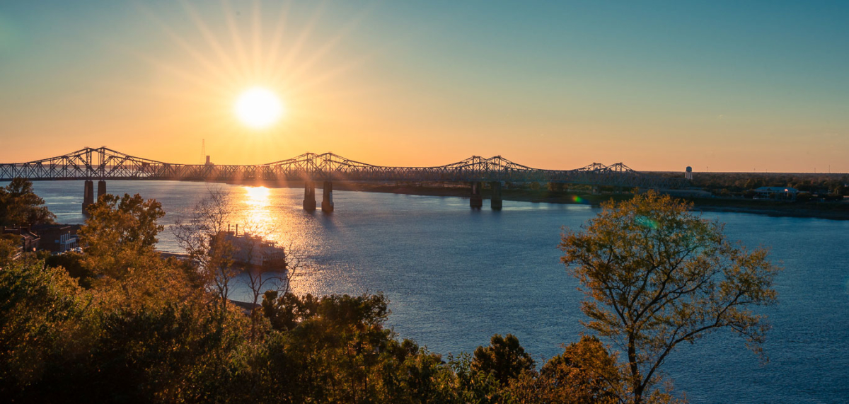 Natchez Mississippi Sonnenuntergang