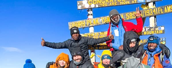 Kilimandscharo Besteigung Gipfel Uhuru Peak