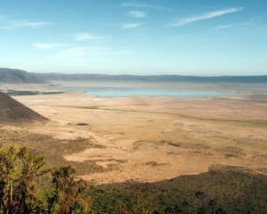 Blick vom Aussichtspunkt in Krater Tansania