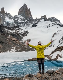 El Chaltén in Argentinien. Wanderung Laguna de los Tres