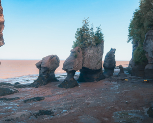 Hopewell Rocks, größte Sehenswüridigkeit New Brunswick, Kanada