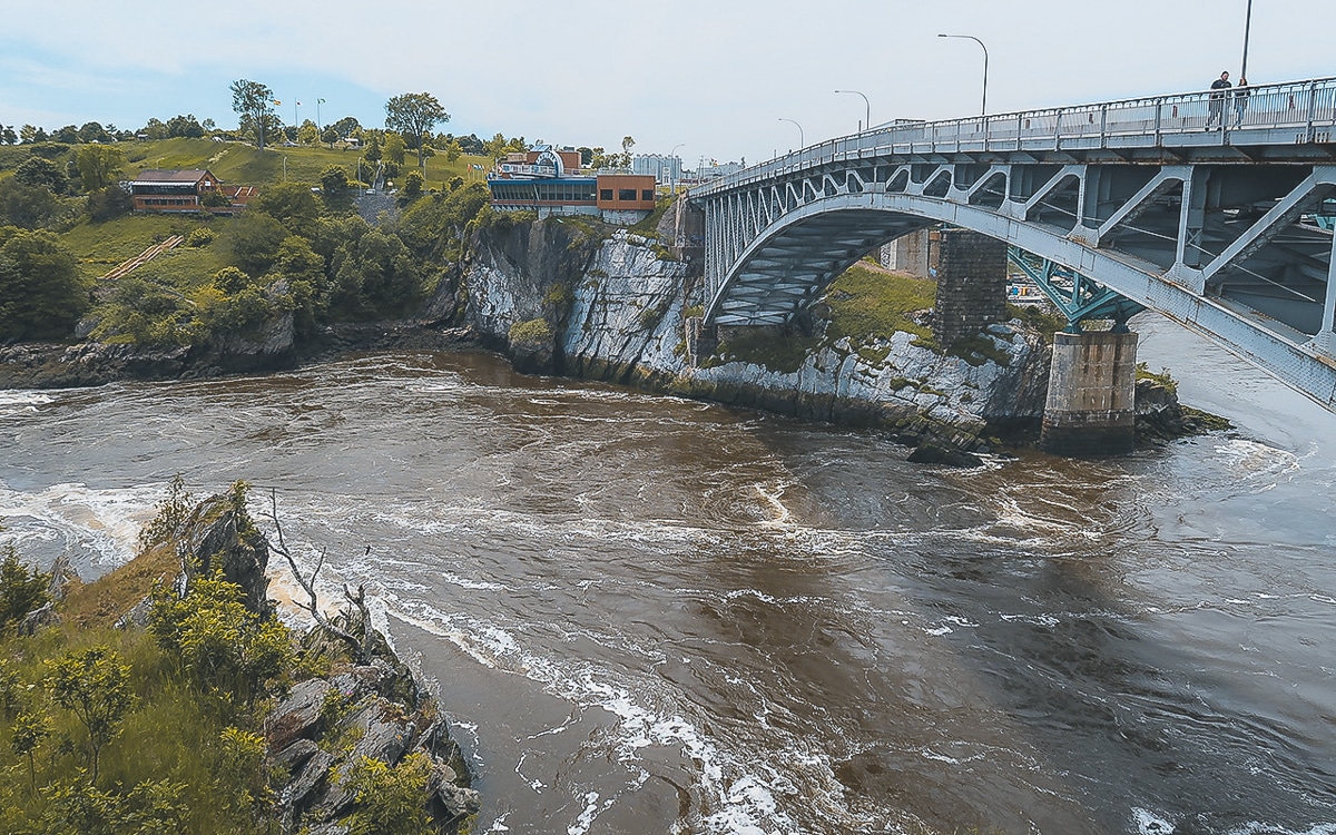 Reversing Falls in Saint John, New Brunswick