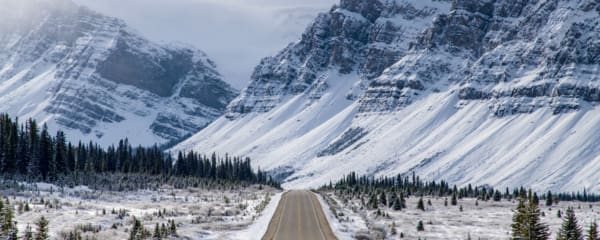 Icefields Parkway Sehenswürdigkeiten Winter