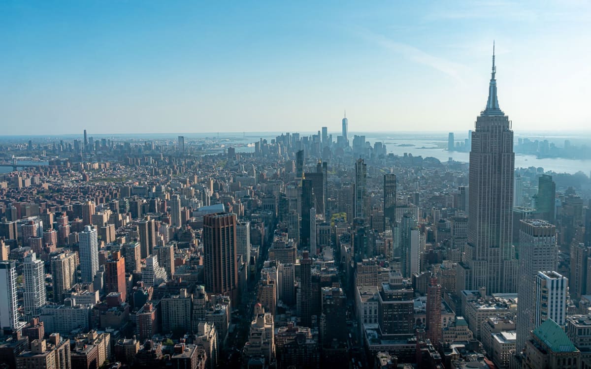 Aussicht vom SUMMIT One Vanderbilt in Raum 1