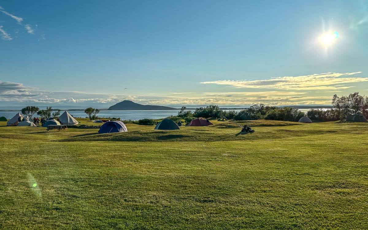 Camping Myvatn Island