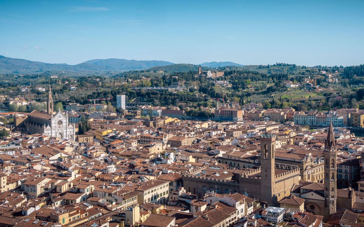Aussicht von der Kuppel des Dom in Florenz
