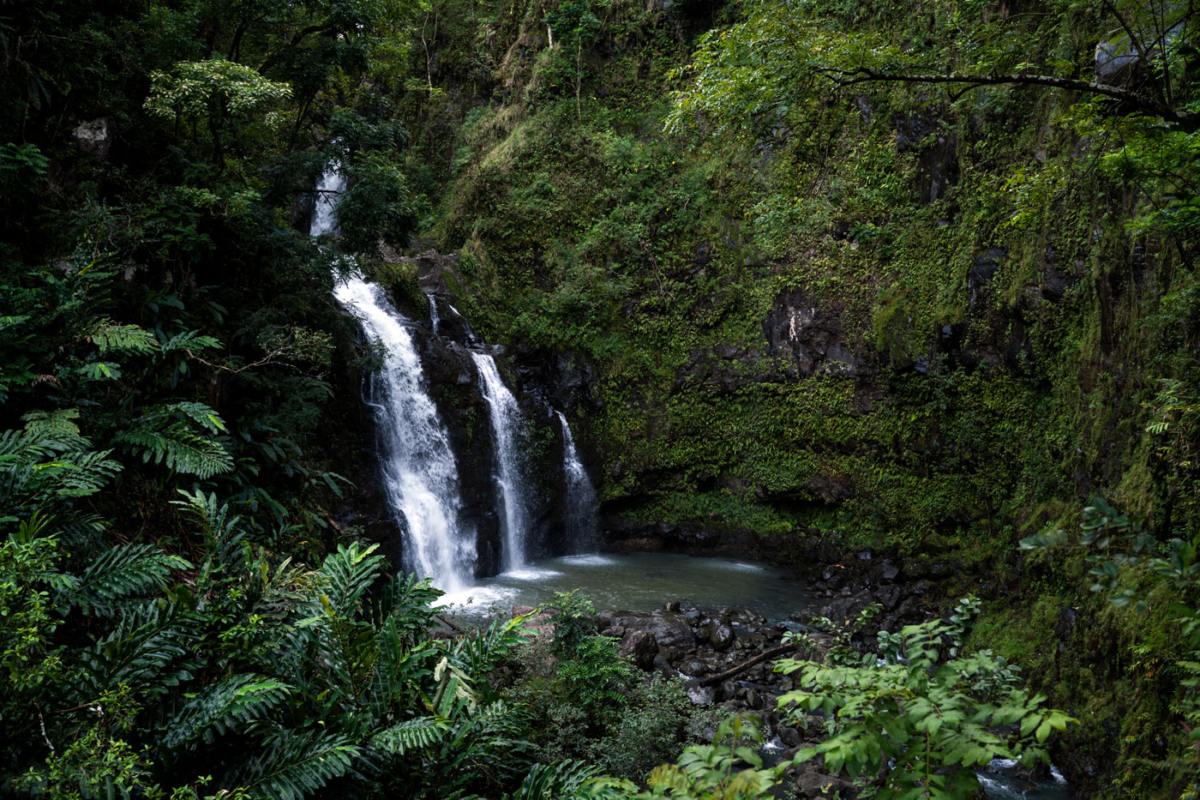  Upper Waikani Falls
 Road to Hana Maui Hawaii