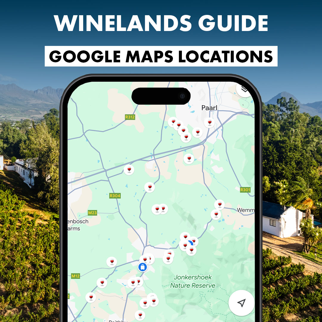Winelands Karte für Google Maps kaufen