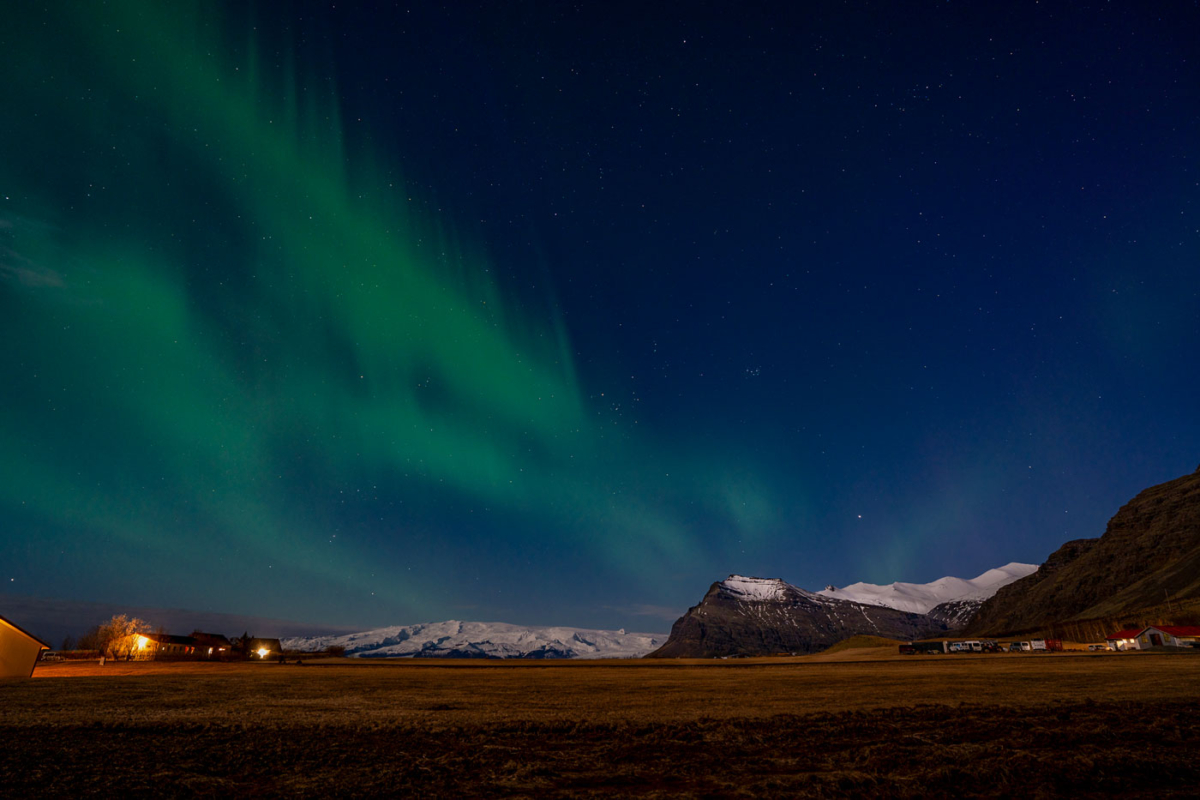 Nordlichter in Island im März