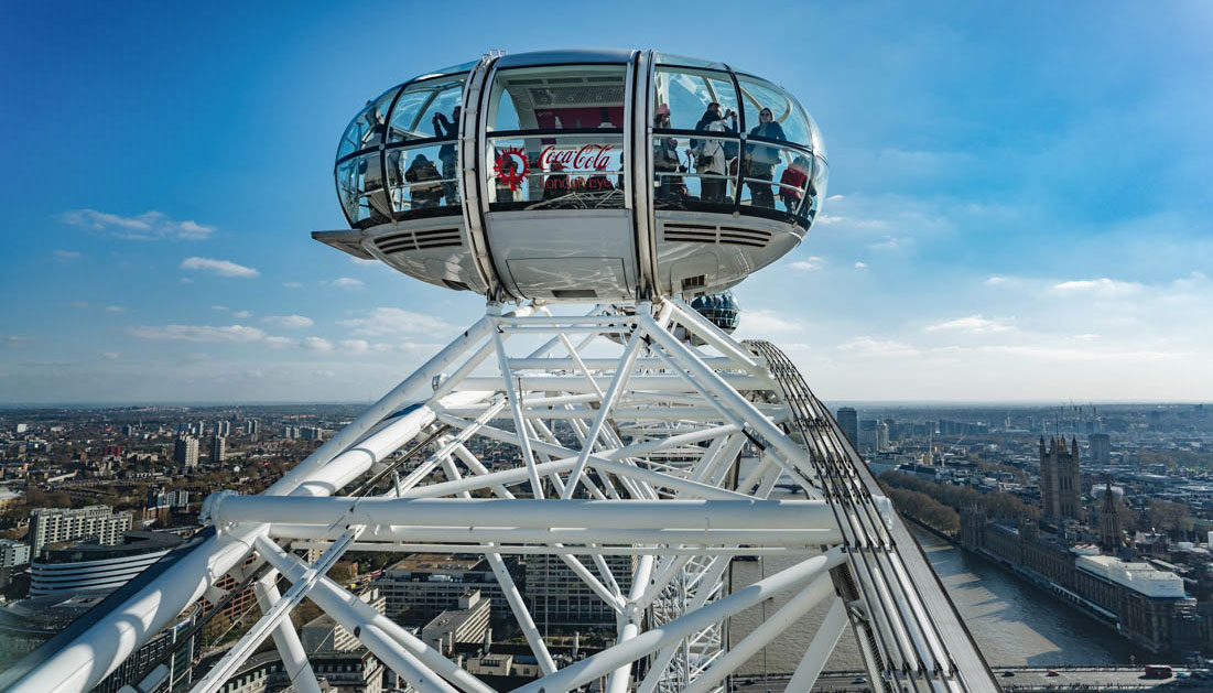 Gondeln des London Eye Riesenrad