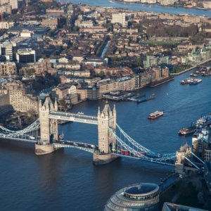 Blick auf Tower Bridge The Shard in London