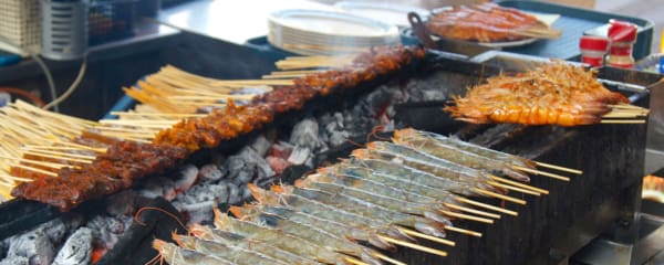 Satay Street Singapur: Street-Food Markt