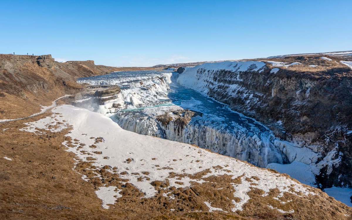 Gullfoss Wasserfall Island