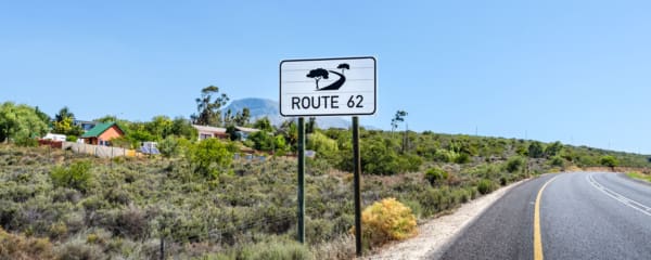Route 62 Schild Südafrika
